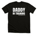 Daddy In Training Tee, a Black Heather Premium Unisex Tee