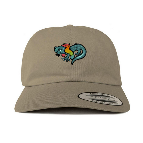 Sir/Zir Rulean the Blue Salamander - Hats, a Khaki Printed Classic Baseball Cap