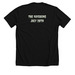 The Faygoing, a Solid Black Blend Premium Unisex Tee (back-view)