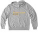 TDK Logo on Pocket, Name on Back, a Granite Grey Heather Allmade Organic French Terry Zip Up Hoodie (back-view)