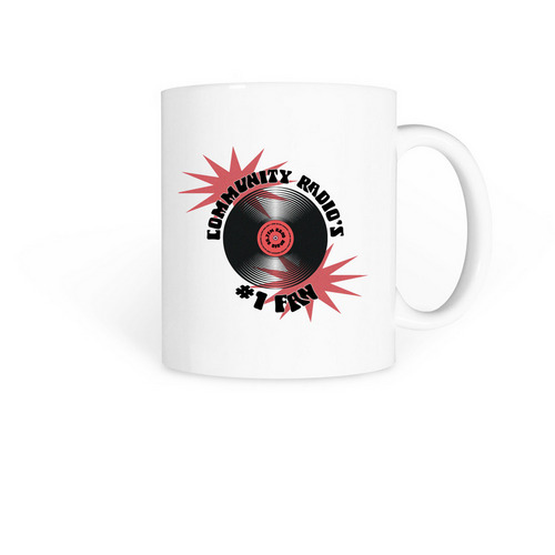 #1 Community Radio Fan Mug, a White Coffee Mug