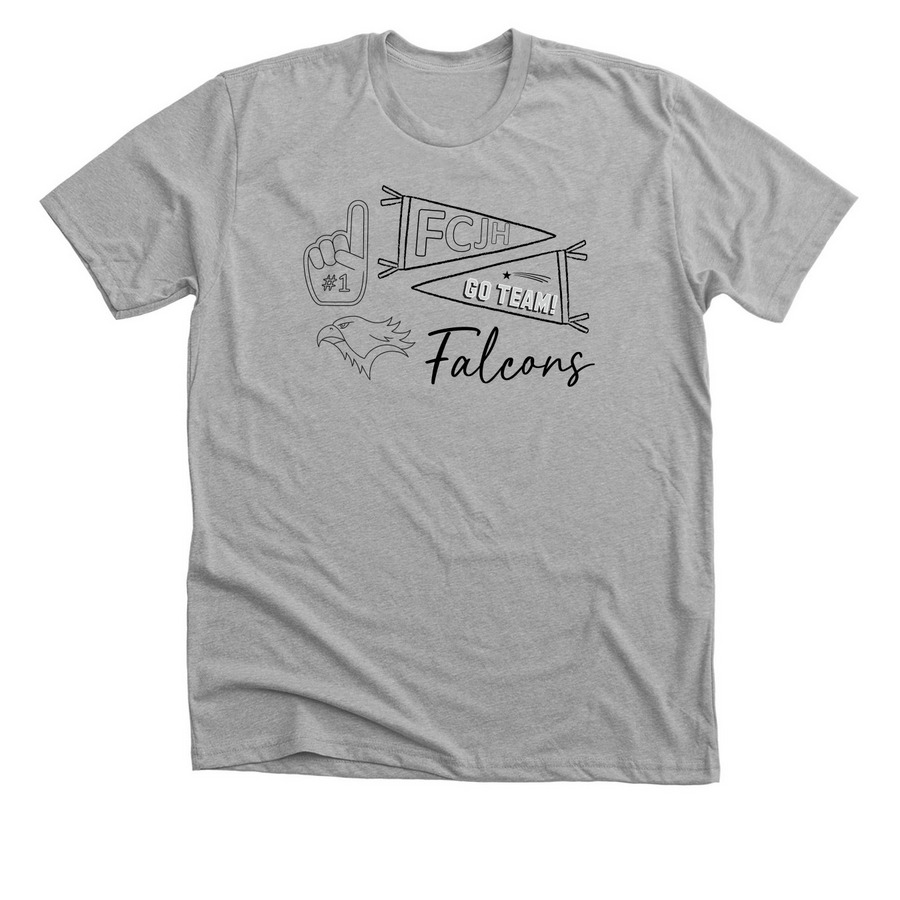 Super Fan, a Athletic Heather Premium Unisex Tee