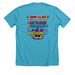 RIVER QUEENS - F'd Up, a Heather Aqua Premium Unisex Tee (back-view)