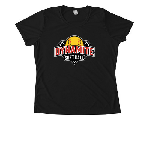 Women's Activewear Tee, a Black Women's Performance Tee