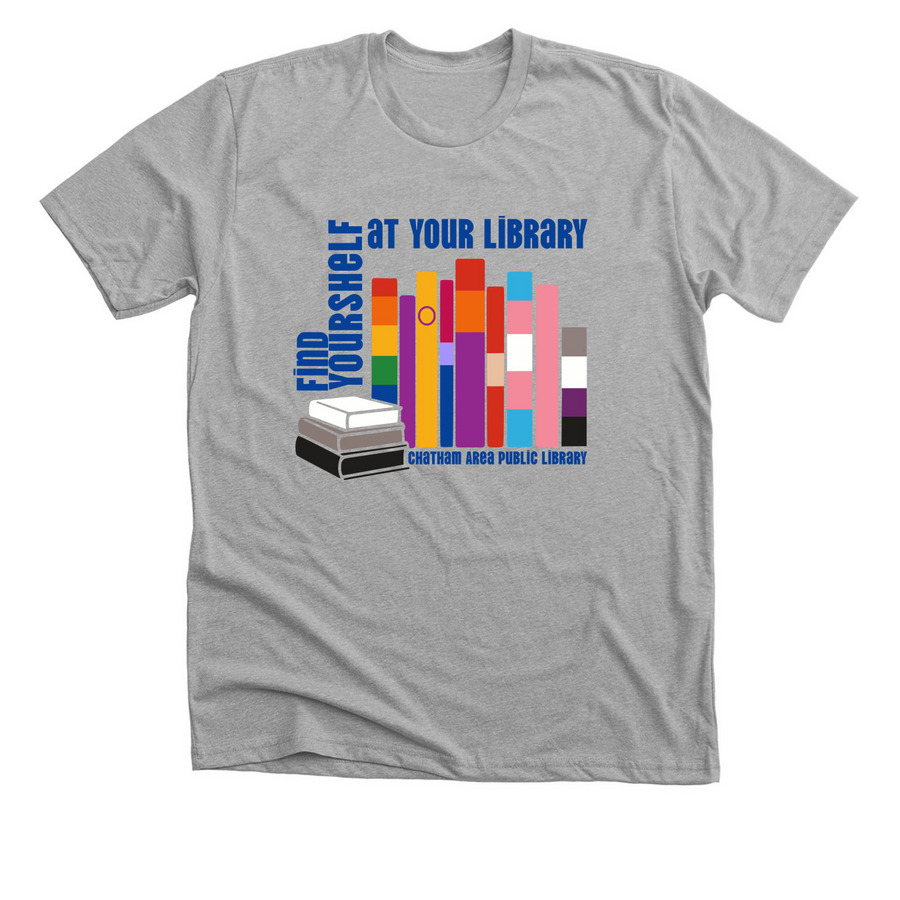 Find Yourshelf, a Athletic Heather Premium Unisex Tee