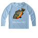 GW Your my Boy blue, a Light Blue UV Performance Long Sleeve Hoodie (back-view)