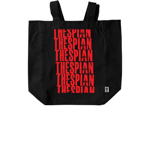 Mom, Dad, I'm a Thespian!, a Black Recycled Cotton Tote Bag