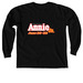 NYT JR Annie, a Black Comfort Colors Long Sleeve Tee
