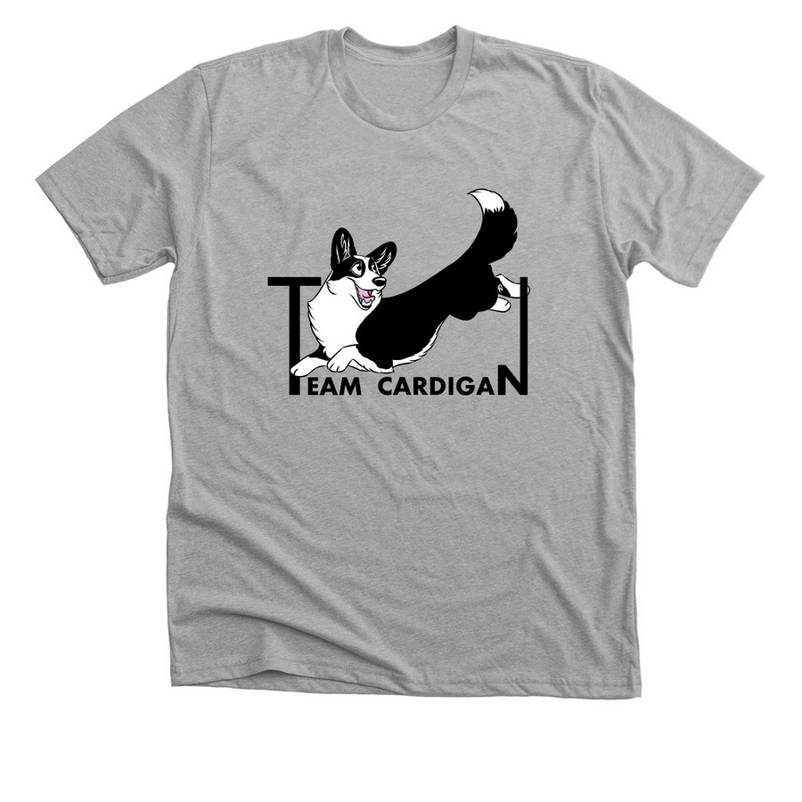 Team Cardigan, a Athletic Heather Premium Unisex Tee