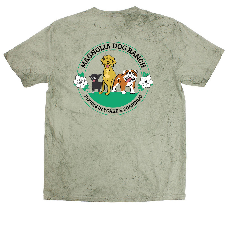 All Bull, No Crap, a Fern Comfort Colors Colorblast Tee (back-view)