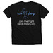 F*** You ALS, a Solid Black Blend Premium V-Neck Tee (back-view)