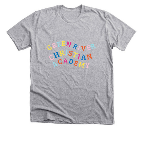 GRCA Wavy Colors 2025-26, a Athletic Heather Premium Unisex Tee