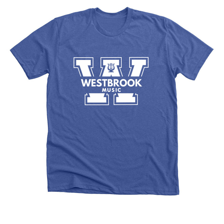 Westbrook Music Tees and Sweatshirts (Blue), a Solid True Royal Premium Unisex Tee