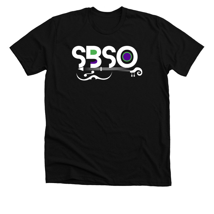 SHEBOP All About That Bass- LIGHT LOGO&nbsp;, a Solid Black Blend Premium Unisex Tee