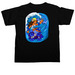 Wave Roller, a Black Comfort Colors Unisex Tee (back-view)