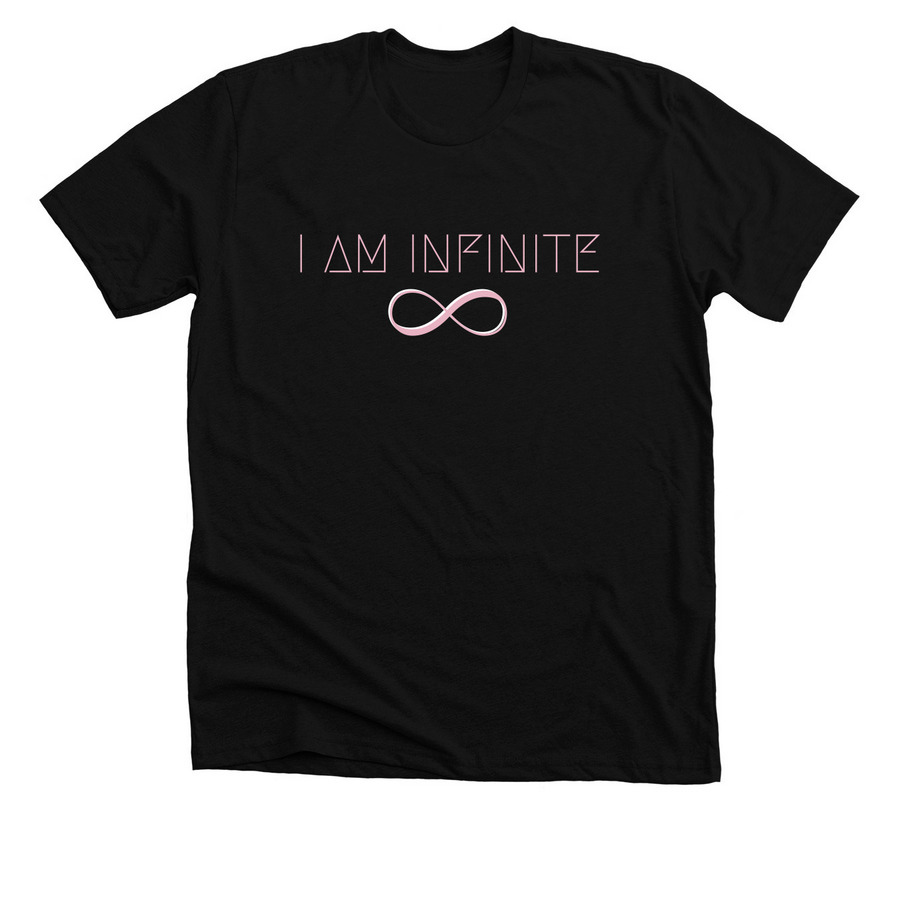 I AM INFINITE, a Solid Black Blend Premium Unisex Tee