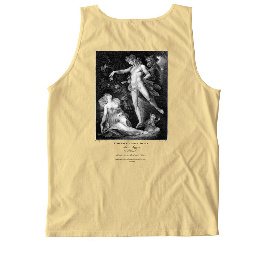 Midsummer Night's Dream Shirt, a Butter Comfort Colors Tank Top (back-view)
