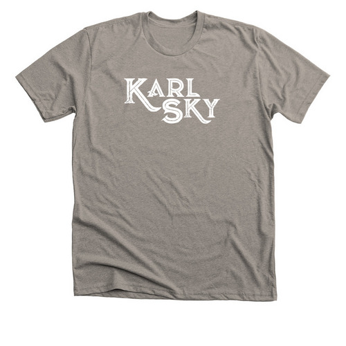 Karl Sky Classic, a Heather Stone Premium Unisex Tee