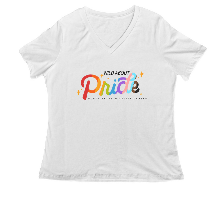 benefits ntxwc, a White Women's Relaxed V-Neck Tee