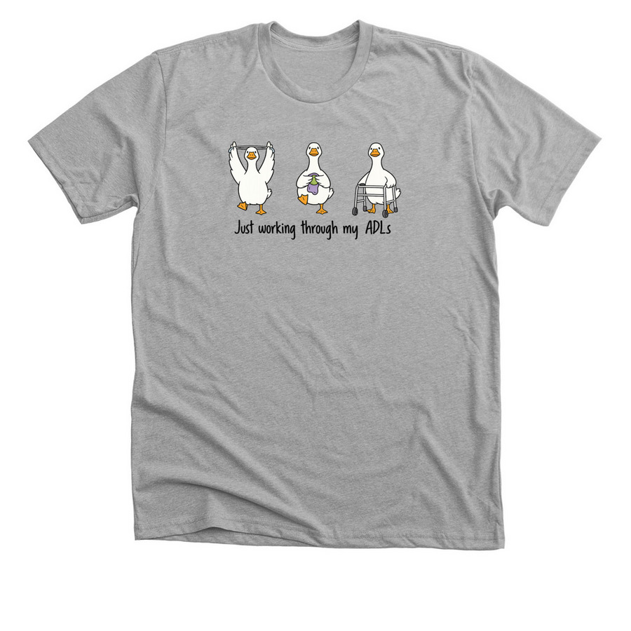 ADL Goose, a Athletic Heather Premium Unisex Tee