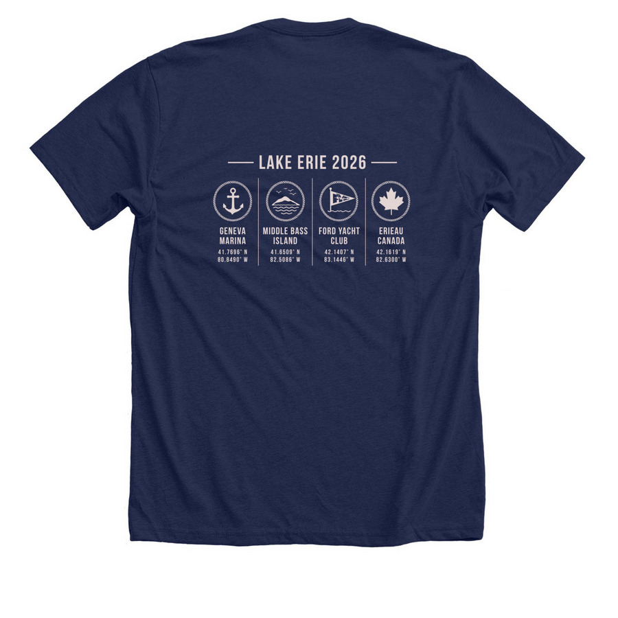 CLYC Power Fleet 2026, a Solid Navy Blend Premium Unisex Tee (back-view)