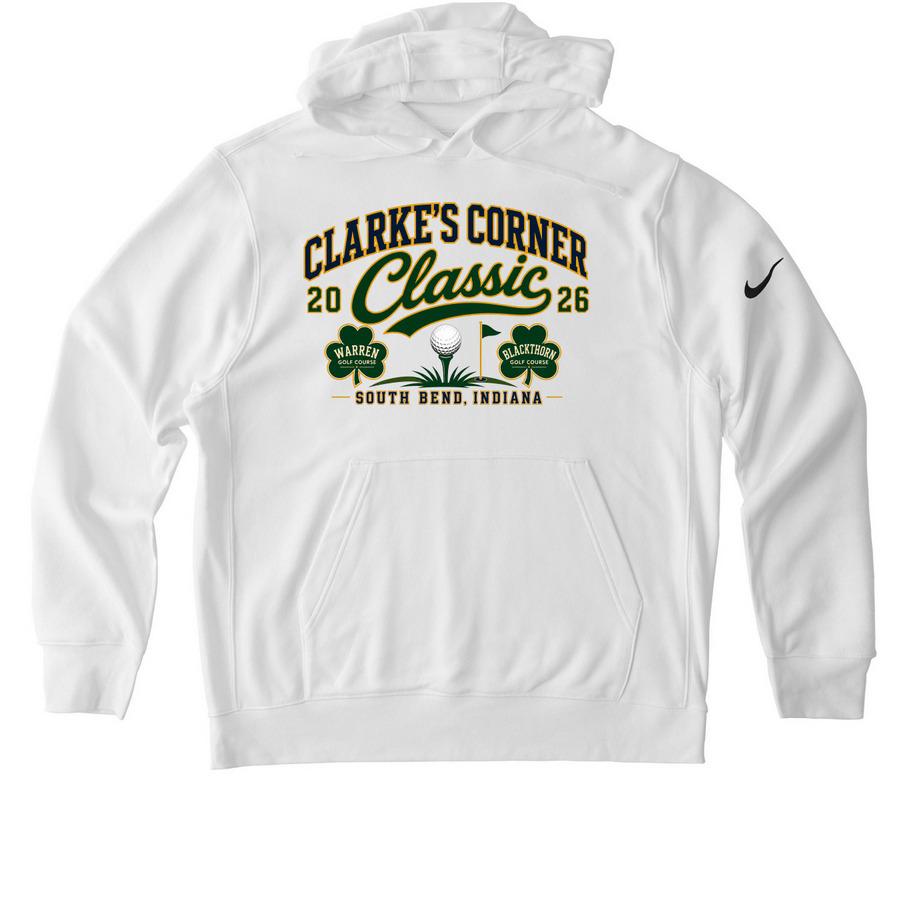 2026 Clarke's Corner Classic&nbsp;, a White Nike Club Fleece Pullover Hoodie