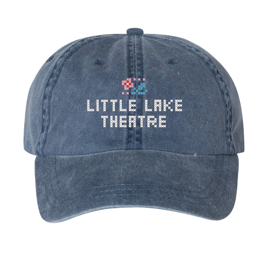 Baseball Cap, a Navy Printed Pigment Dye Baseball Cap