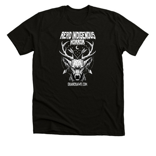 Undead Elk, a Solid Black Blend Premium Unisex Tee