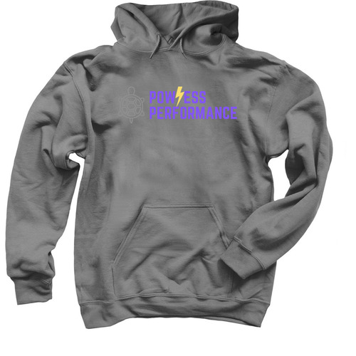 Powless Performance Sweatshirt, a Charcoal Pullover Hoodie