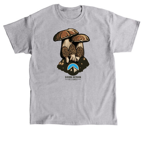 Alliance Apparel: Mushrooms, a Sport Grey Classic Unisex Tee