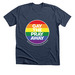 Gay the Pray Away Tee, a Heather Navy Premium Unisex Tee