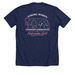 Nebraska Grit (Pink), a Solid Navy Blend Premium Unisex Tee (back-view)