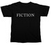 Fiction Campus (White Text), a Black Comfort Colors Unisex Tee