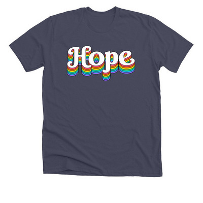 Hope at LRD, a Heather Midnight Navy Premium Unisex Tee
