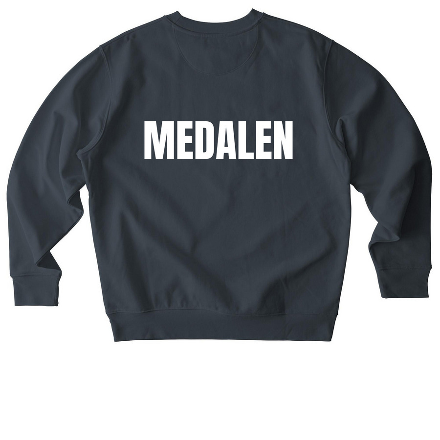 IRONMAN 1, a India Ink Grey Stanley/Stella Unisex Changer 2.0 Crewneck Sweatshirt (back-view)