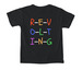 Matilda - Revolting, a Black Comfort Colors Youth Tee (back-view)