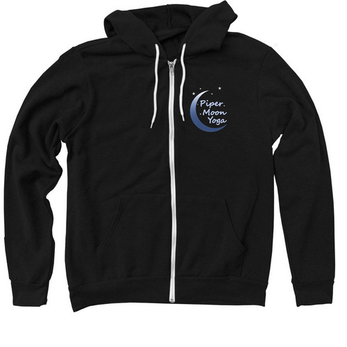Piper Moon Zip Hoodies, a Black Zip Up Hoodie