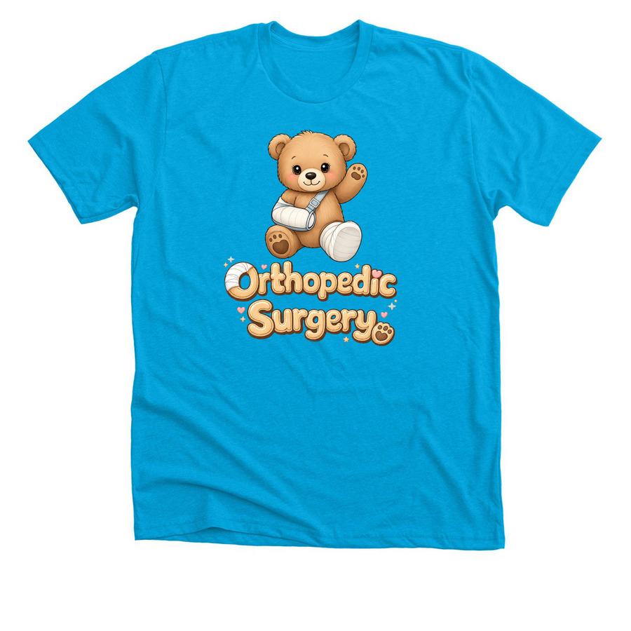 Le Bonheur : Bear-y Strong&nbsp;, a Neon Blue Premium Unisex Tee
