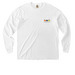 Adult Long-Sleeve Pocket Tee (Color Logo), a White Comfort Colors Long Sleeve Pocket Tee