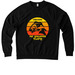 #HOTZONE logo, a Deep Black Allmade Organic French Terry Crewneck Sweatshirt