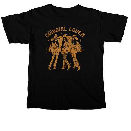 Cowgirl Coven, a Black Comfort Colors Unisex Tee