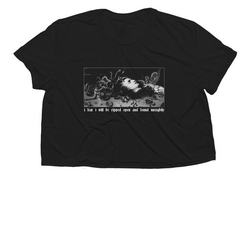 unsightly, a Black Women?s Flowy Cropped Tee