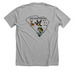 East Coast Outdoors, a Athletic Heather Premium Unisex Tee (back-view)