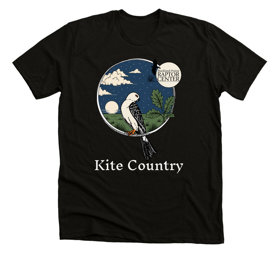 Kite Country, a Black Heather Premium Unisex Tee