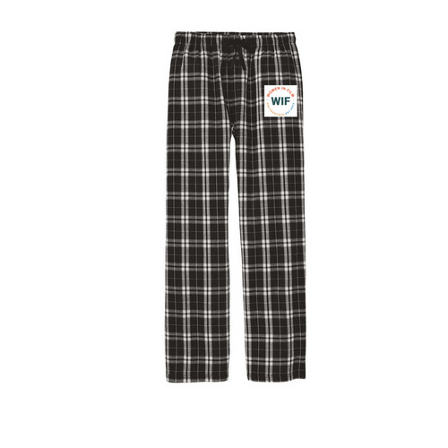 WIFSFBA Flannel Pajama Pants, a Black Flannel Pajama Pant