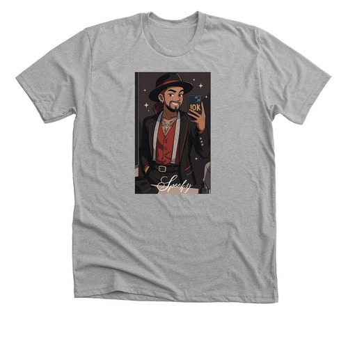Fancy spooky, a Athletic Heather Premium Unisex Tee