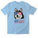 Seeing Stars & Stripes, a Light Blue Softstyle Cotton Tee