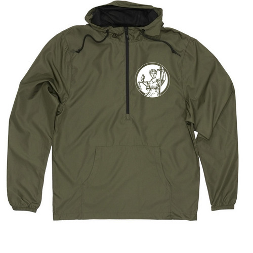 Center Quarter-Zip Windbreaker, a Army Quarter-Zip Windbreaker