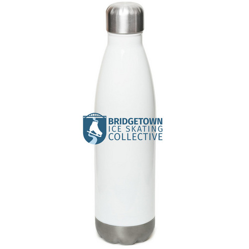 BISC Water Bottle, a White Stainless Steel Water Bottle