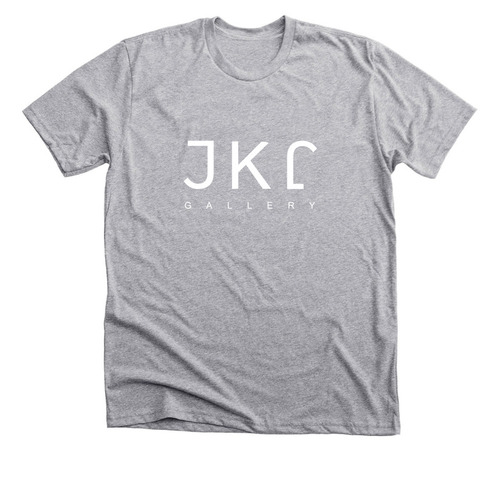JKR Gallery - White Text, a Athletic Heather Premium Unisex Tee